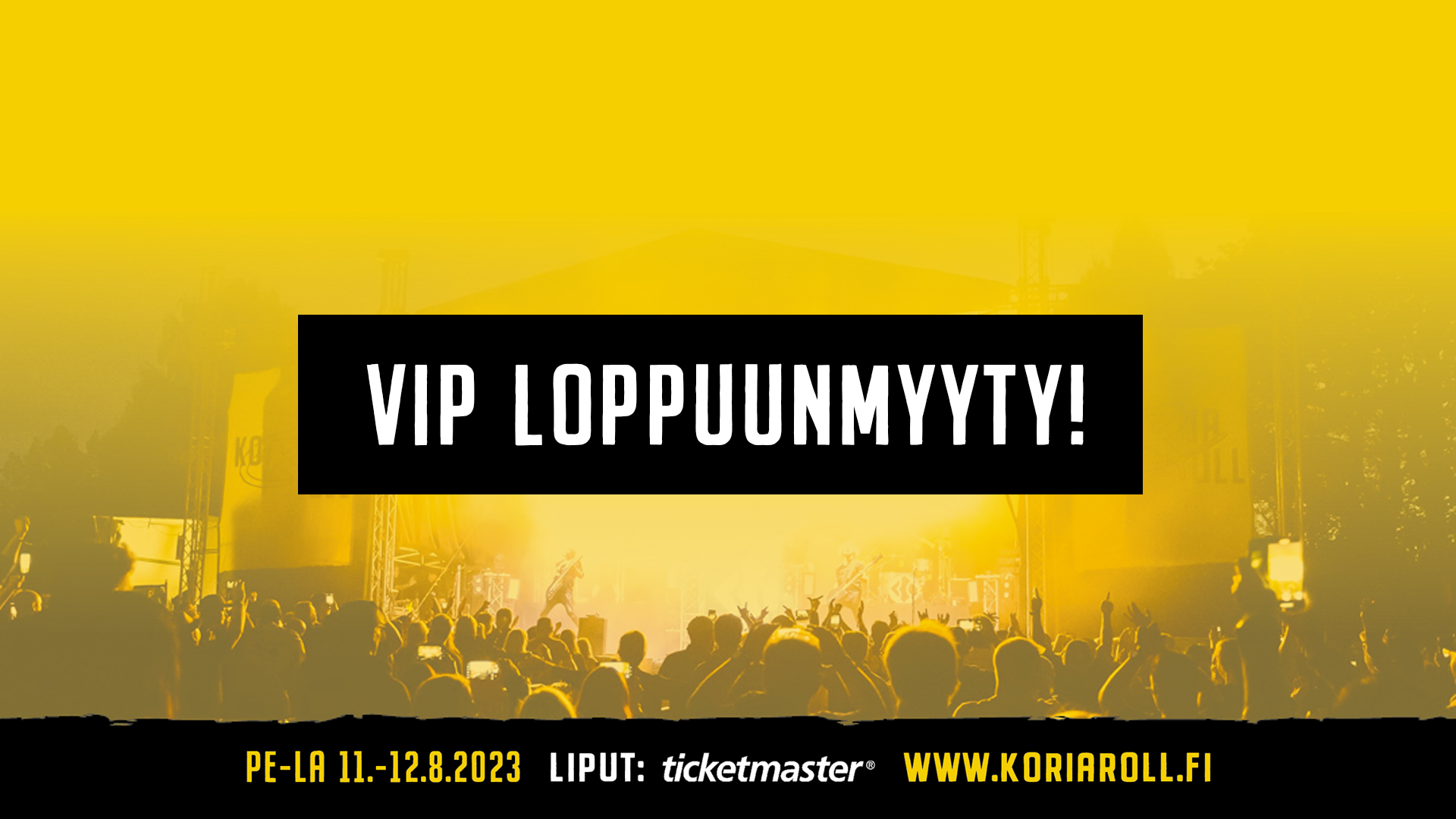 Featured image for “Koria Rollin VIP on loppuunmyyty!”